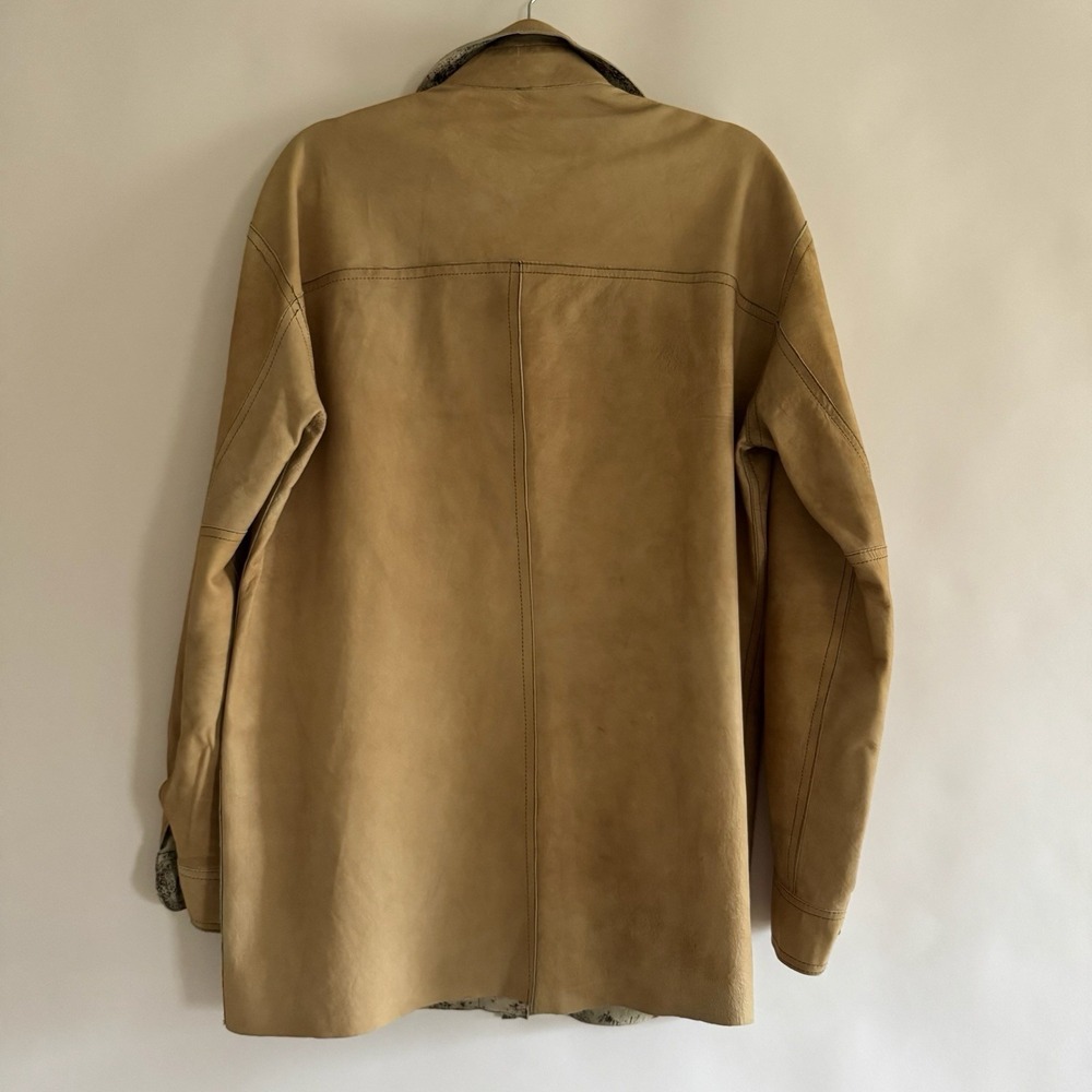 Overland Men's Genuine Suede Reversible Shacket 38 Shirt Jacket Made USA Western - Picture 9 of 14